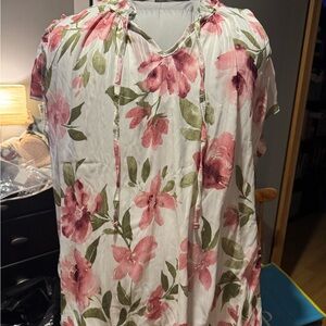 Floral Pink Blouse